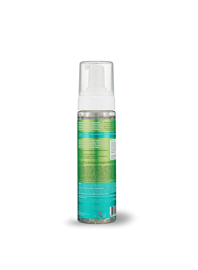 Olive Oil Max Moisture Super Soft Style Curl Defining Mousse infused with Rice Water & Electrolytes for Supercharged Hydration & Growth (7.0 oz) - Image 2