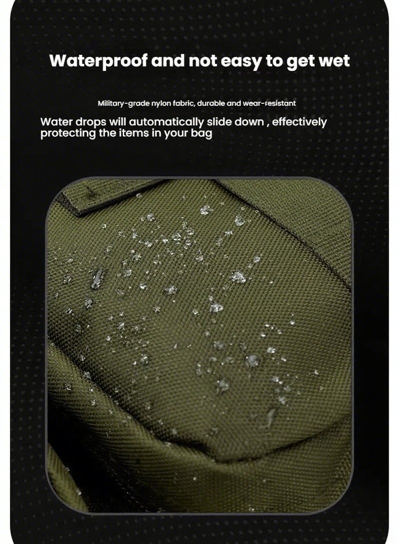 Journey Mate 50L Tactical Backpack Fishing Outdoor Mountaineering Hiking Camping Multi-Function Backpack Rucksack Black  - Image 4