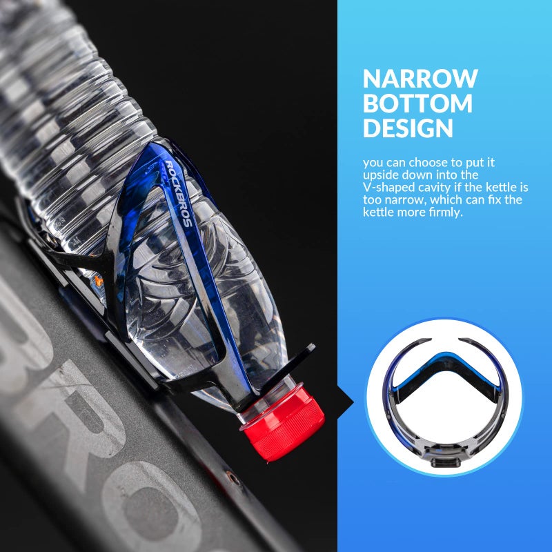 ROCKBROS Bike Water Bottle Holder Ultra-Light Bicycle Bottle Cages with Screws Tool, Universal Bike Cup Holder Rack for Road MTB Bikesâ€¦ - Image 4