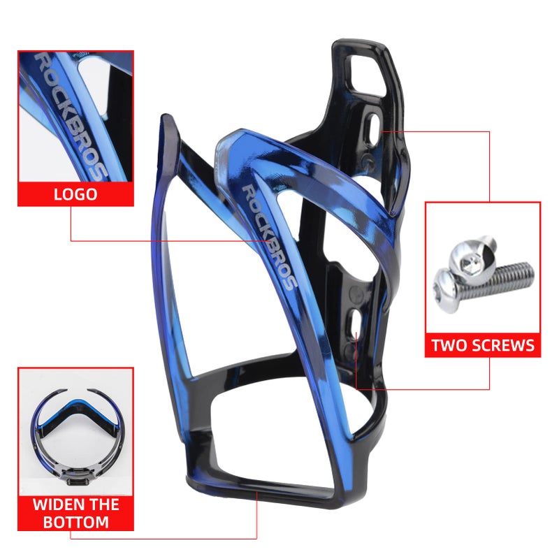 ROCKBROS Bike Water Bottle Holder Ultra-Light Bicycle Bottle Cages with Screws Tool, Universal Bike Cup Holder Rack for Road MTB Bikesâ€¦ - Image 5