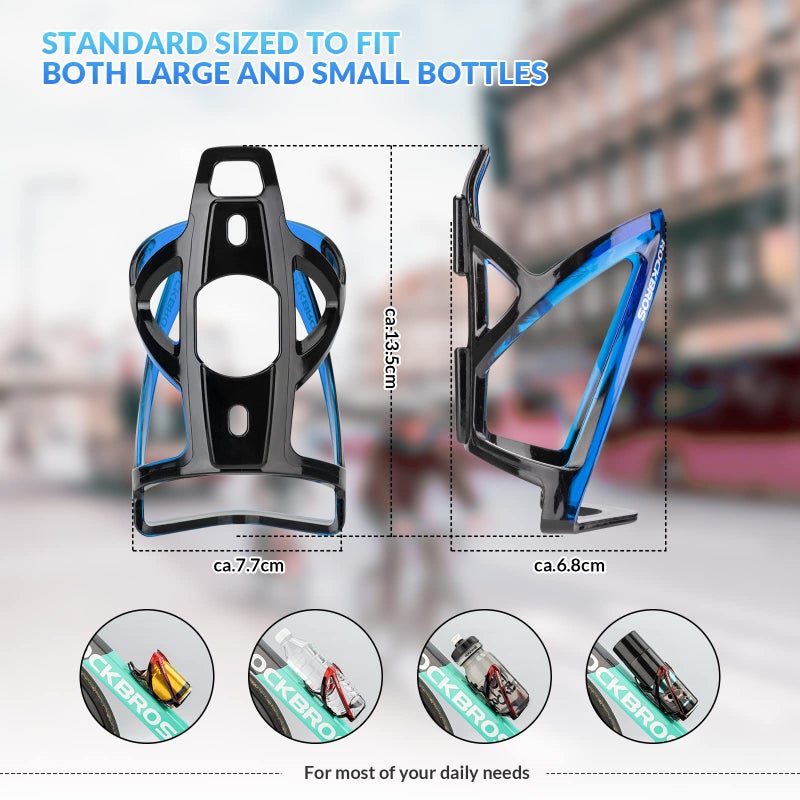 ROCKBROS Bike Water Bottle Holder Ultra-Light Bicycle Bottle Cages with Screws Tool, Universal Bike Cup Holder Rack for Road MTB Bikesâ€¦ - Image 2