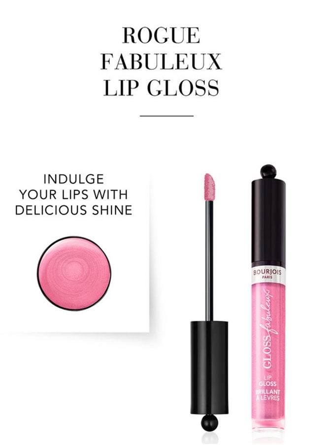 BOURJOIS PARIS - Gloss Fabuleux Lip Gloss - 10 - Rose Symphonic, 3.5Ml - Image 1