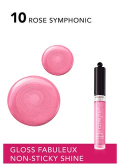 BOURJOIS PARIS Gloss Fabuleux Lip Gloss - 10 - Rose Symphonic, 3.5Ml  - Image 3