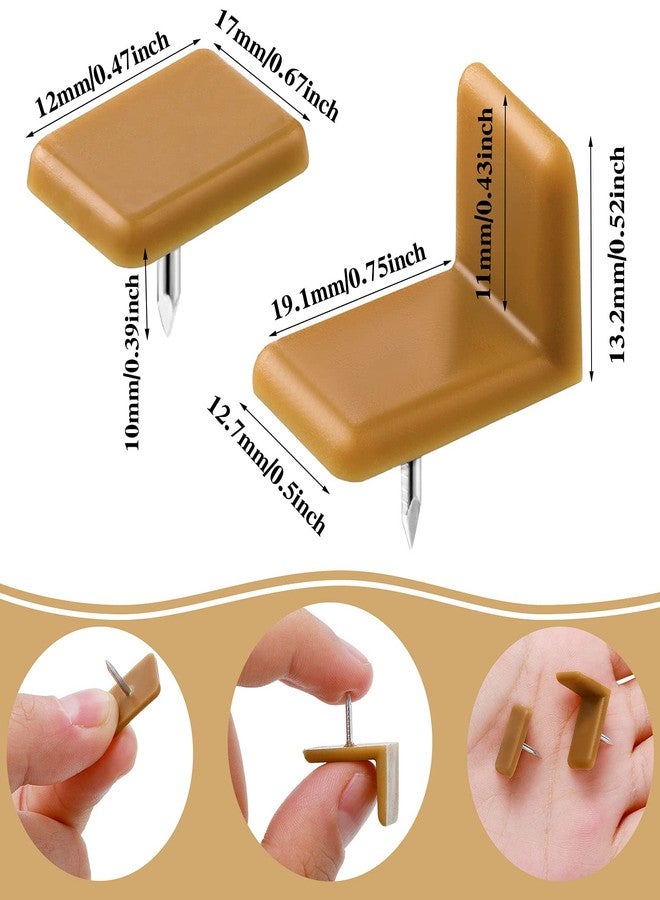 Maitys Plastic Drawer Glides and Slides Drawer Stoppers for Dresser Tack in Drawer Tack Glide Plastic for Repairing Dressers, Square and L Shape (30 Pieces) - Image 2