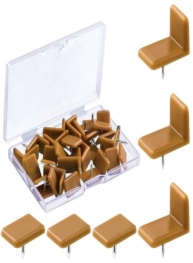 Maitys Plastic Drawer Glides and Slides Drawer Stoppers for Dresser Tack in Drawer Tack Glide Plastic for Repairing Dressers, Square and L Shape (30 Pieces) - Image 1