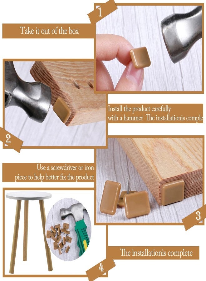 Maitys Plastic Drawer Glides and Slides Drawer Stoppers for Dresser Tack in Drawer Tack Glide Plastic for Repairing Dressers, Square and L Shape (30 Pieces) - Image 3