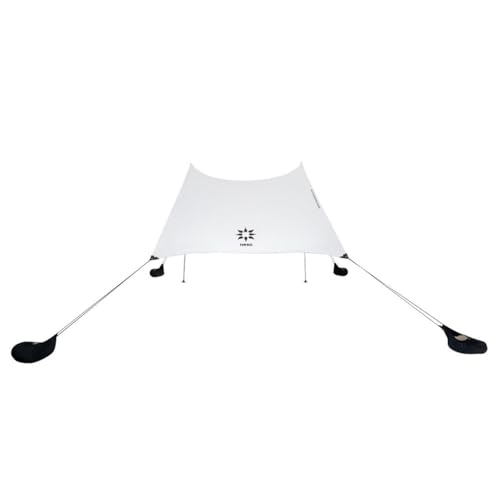 Neso Grande Portable Beach Tent Sun Shelter Lightweight Beach Shade Canopy Easy Setup for Family Outings Patented Reinforced Corners UPF 50 Sun Protection 7ft Tall 9 x 9ft White - Image 1