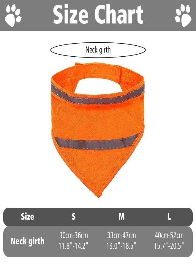 MiOYOOW Dog Bandana, Reflective Dogs Towel Bib Adjustable High Visibility Pet Scarf for Dog Camping Hunting Travel Walking - Image 2