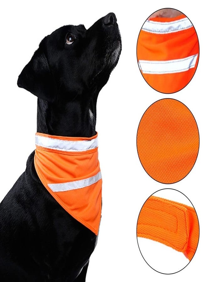 MiOYOOW Dog Bandana, Reflective Dogs Towel Bib Adjustable High Visibility Pet Scarf for Dog Camping Hunting Travel Walking - Image 3