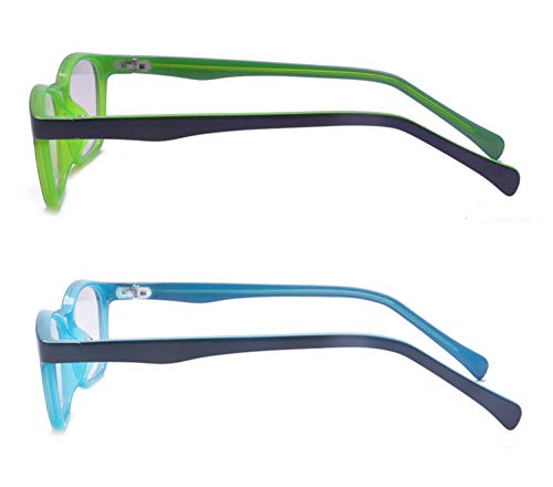 ALWAYSUV 2 Pack Kids Blue Light Blocking Glasses, Anti-Eye Strain Computer Glasses for Children, Transparent Lens, Lightweight & Durable - Image 3
