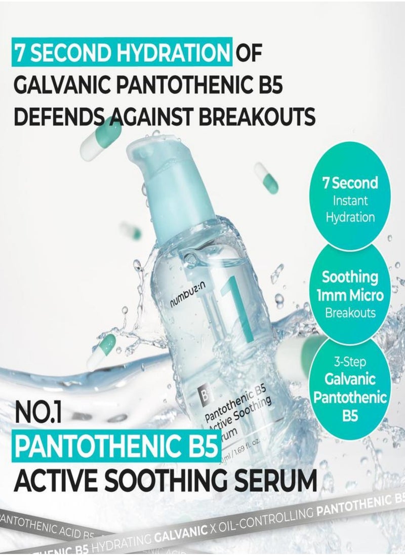 numbuzin NUMBUZIN No.1 Pantothenic B5 Active Soothing Serum - Calming & Hydrating Formula for Sensitive Skin, 50ml  - Image 4