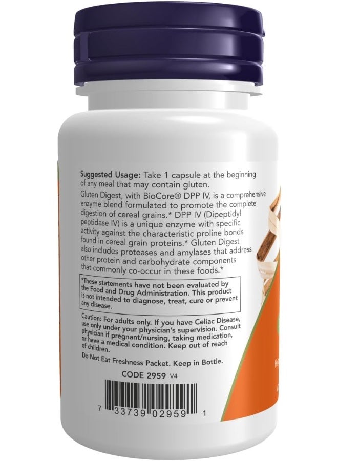 now Foods Gluten Digest Enzymes 60 Vcaps - Image 3