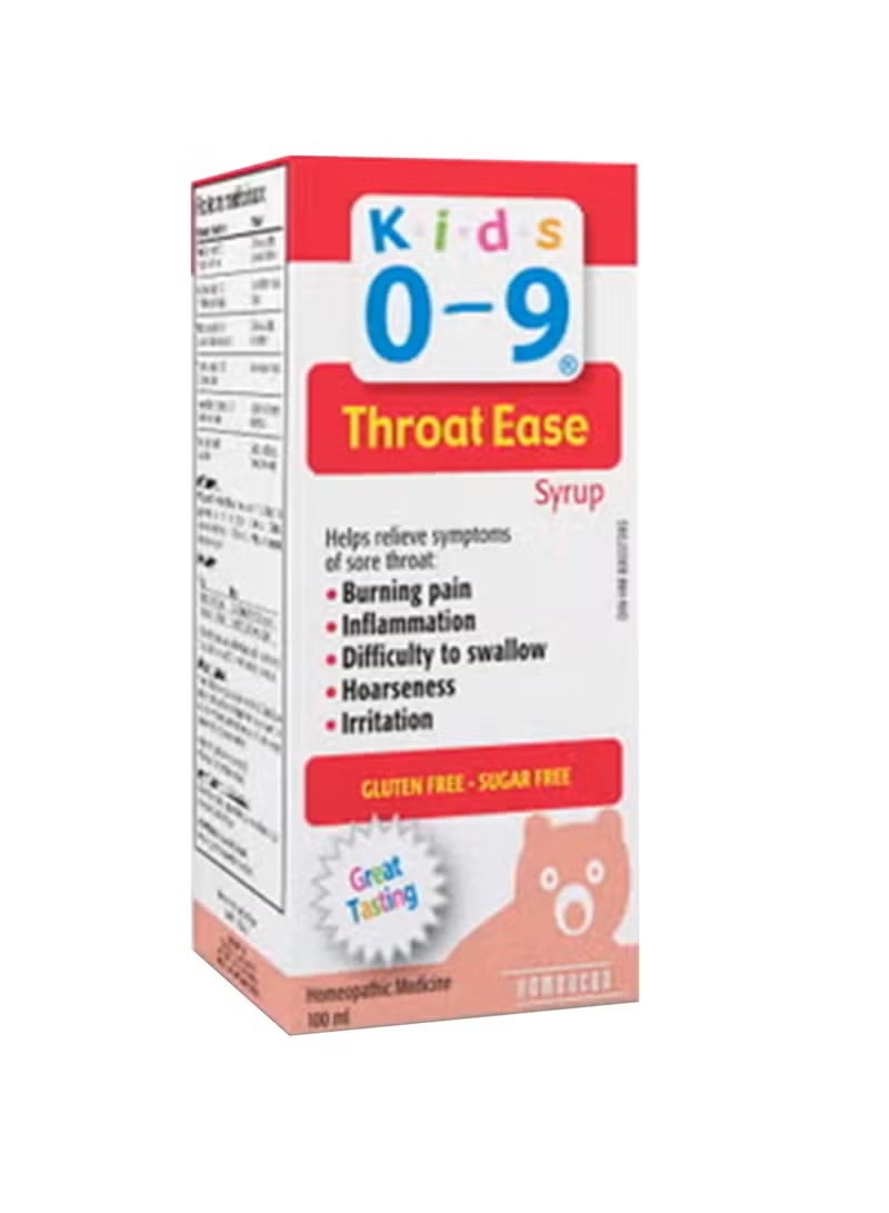 Kids 0-9 Throat Ease Syrup 100Ml - Image 1