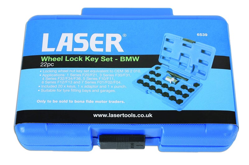 LASER Tools LAS6539 Laser 6539 Locking Wheel Nut Set-BMW 22pc - Image 3