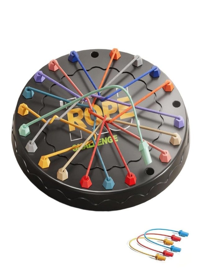 Glenston Rope Challenge Board Game, Interactive Puzzle with 10 Elastic Ropes, Family Game, Brain Boosting Family Game for Ages 3+ - Image 1