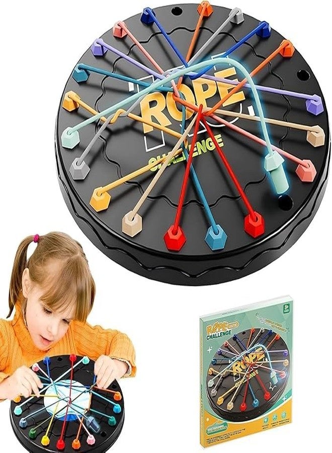 Glenston Rope Challenge Board Game, Interactive Puzzle with 10 Elastic Ropes, Family Game, Brain Boosting Family Game for Ages 3+ - Image 2