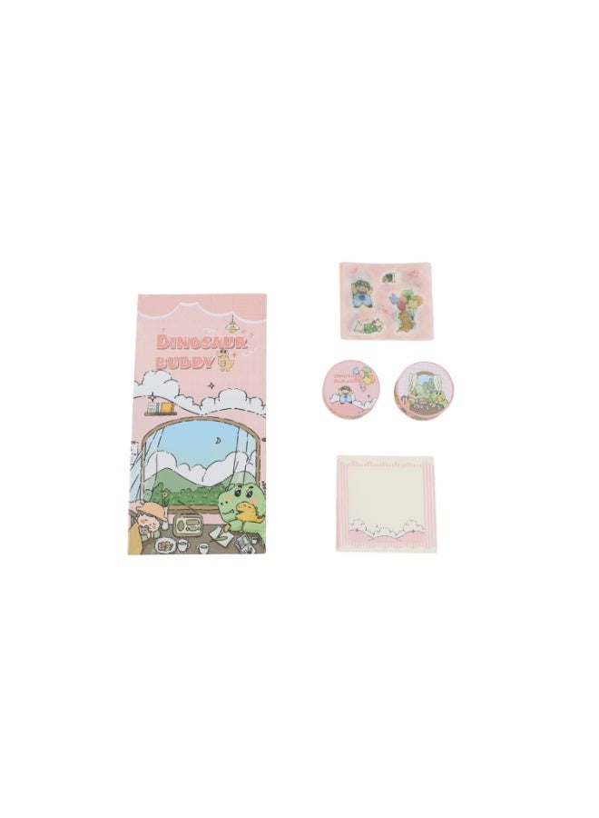 Midi Dinosaur Buddy Study Set: Cute Notebook & Stickers - Image 3