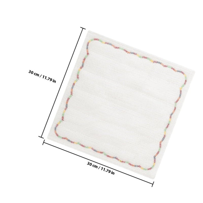 3Pcs Absorbent Kitchen Dish Towels Set 30cm Non Stick Oil Reusable Cotton Gauze Cleaning Cloths White - Image 3