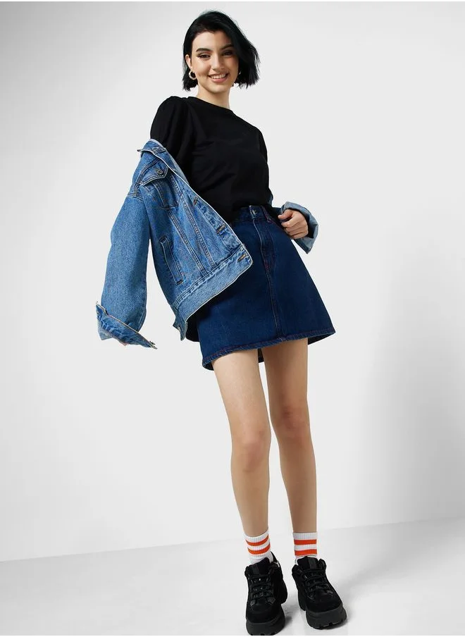 Ginger Basics Elasticated Sleeve Boxy T-shirt