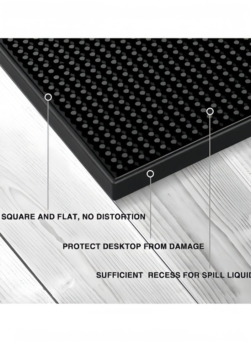 Bar Mats 18"x12" PVC Bar Service Mat Heavy Duty Non-Slip Bar Service Mat for Coffee & Bar & Restaurants & Home & Countertop & Table Top - Image 4