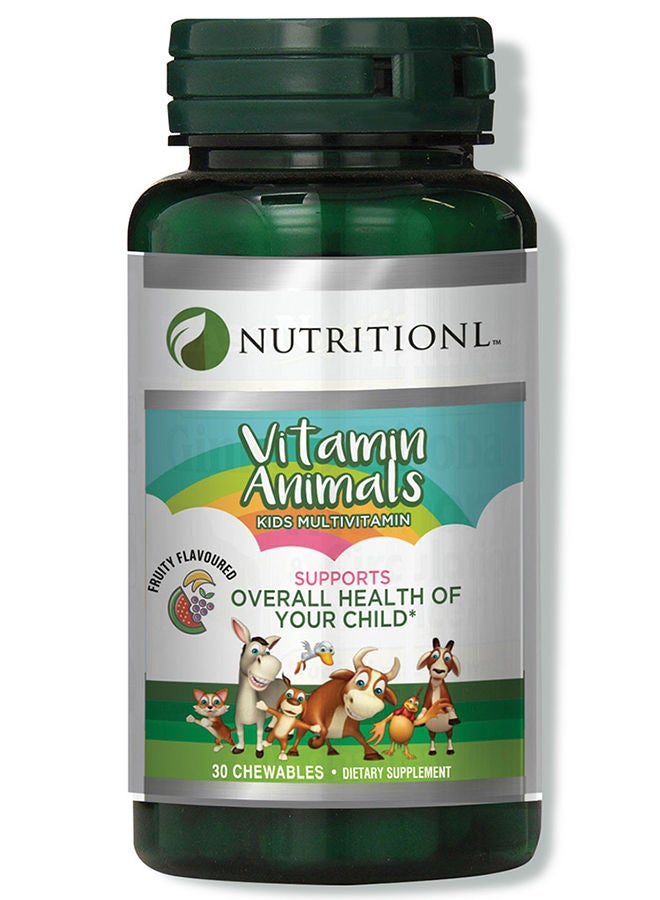 NUTRITIONL Vitamin Animals Kids Chew Tablets  30'S