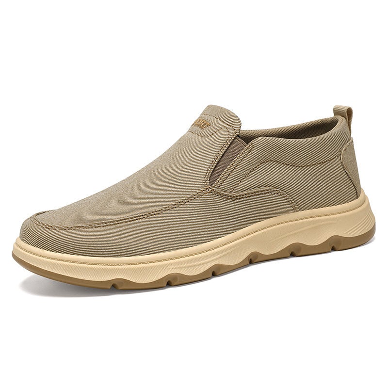 2024 Autumn Mens Breathable Cloth Shoes B-JY153 Khaki