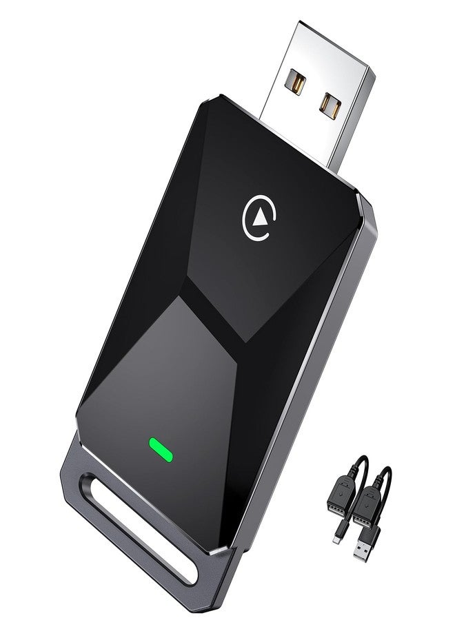 REYTID Wireless CarPlay Adapter for Apple CarPlay，Convert Wired to Wireless iPhone CarPlay Adapter，Plug and Play, No Latency, Mini Wireless CarPlay Dongle for Cars from 2016 and iOS 10+ （Black） - Image 1