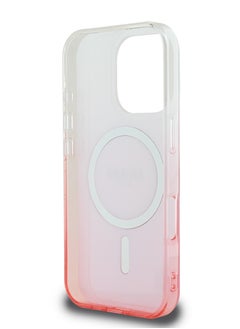 GUESS Magsafe IML Glitter Gradient Hard Case for iPhone 16 Pro / Slim Profile/ Easy Snap-On / Comfortable Grip - Pink  - Image 4