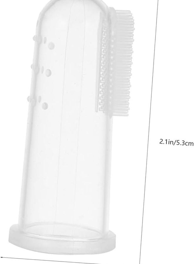 Safigle 3 Pack Silicone Finger Toothbrush for Babies Infants Soft Gentle Teething Cleaning - Image 3
