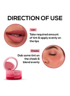Renee Glam Stack 3In1 Lip & Cheek Tint Pink 4.5G 3 Shades In 1 Rich Creamy Natural Seamless Finish Smooth & Blendable Formula Travel Friendly Quick & Easy To Use  - Image 4