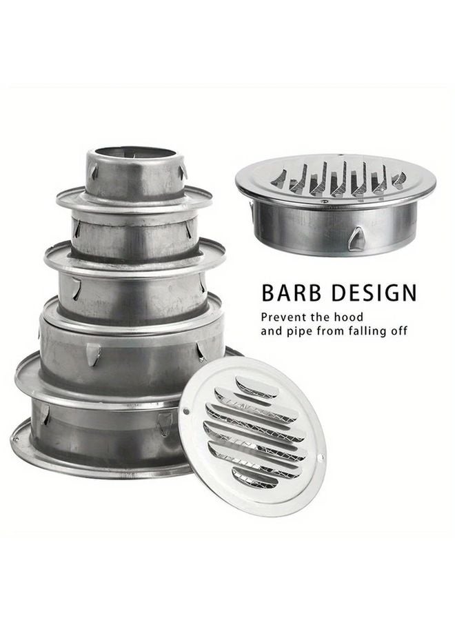 150mm Stainless Steel Round Air Vent Grille Durable Metal Construction Easy Installation - Image 2