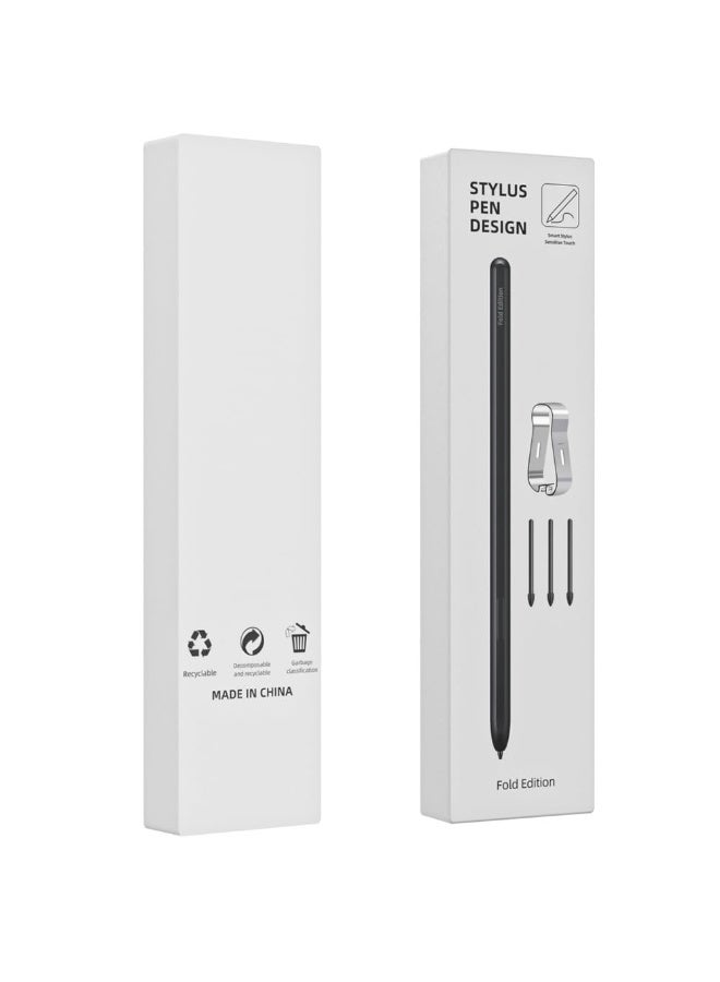 general for Samsung Galaxy Z Fold 5 Stylus Fold 4/Fold 3 Touch Pen S-Pen with 3 Replacement Refills, 1.5mm Slim Nib, New Tilt 4096 Levels Pressure Sensing - Image 1