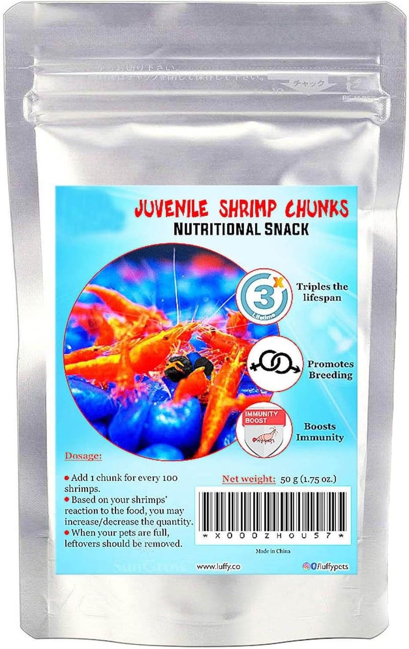 SunGrow Juvenile Shrimp Food, Essential for Shrimp And Feeders from Bottom - Image 1