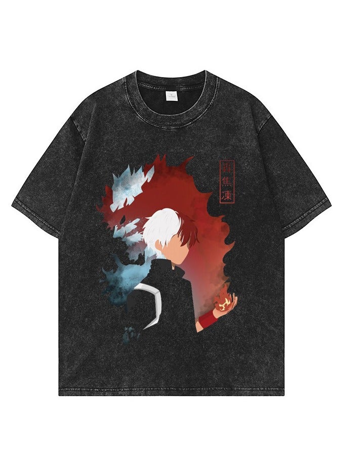 KUYING Fire Shadow Pirate King T-shirt Large 