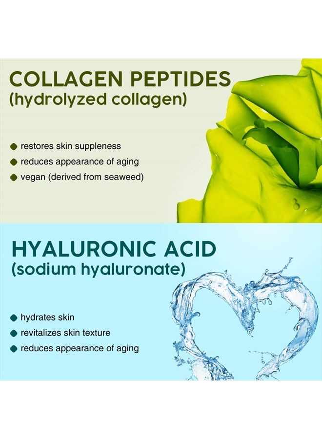 Ebanel 10 Pack Collagen, Instant Brightening And Hydrating Face Sheet Mask With Aloe Vera, Hyaluronic Acid, Vitamin C And E, Chamomile, Anti Aging With Hydrolyzed Collagen, Peptide  - Image 5