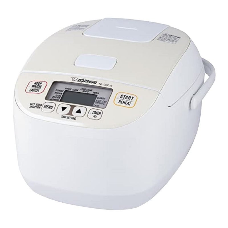 Zojirushi زوجيروشي NLDCC10CP طباخ أرز ميكوم ومُدفئ 55 كوب بلون اللؤلؤ البيج - Image 2
