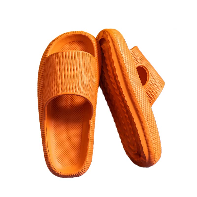 Non-Slip Thick Cloud Slides for Women and Men, Fast-Dry Pillow Slippers for Shower Home Spa Beach - Image 1