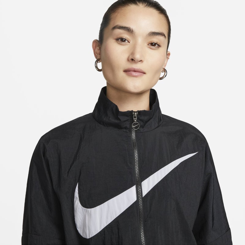 Nike (WMNS) Nike Sportswear Essential Woven Jacket 'Black' - Image 2