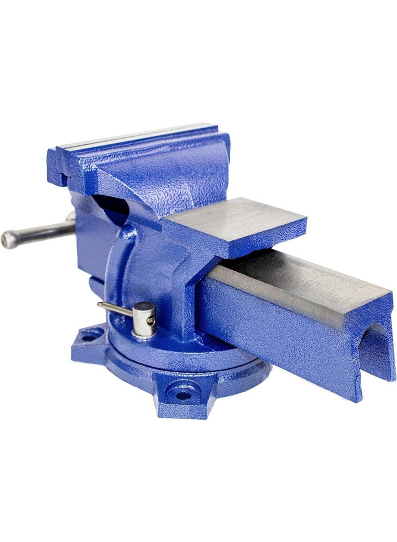 Emerald Heavy Duty Bench Vise - 360 Swivel Base with Lock, Big Size Anvil Top (5'') - Image 3