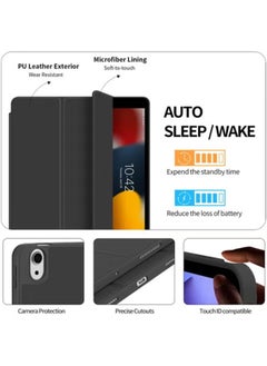 LCYLJGY Case for iPad Air 6th 11-Inch M2 (2024), iPad Air 5/4 (2022/2020 5th/4th Generation 10.9-Inch) with Pencil Holder, Slim Tablet Cover with Soft TPU Back, Auto Wake/Sleep  - Image 3