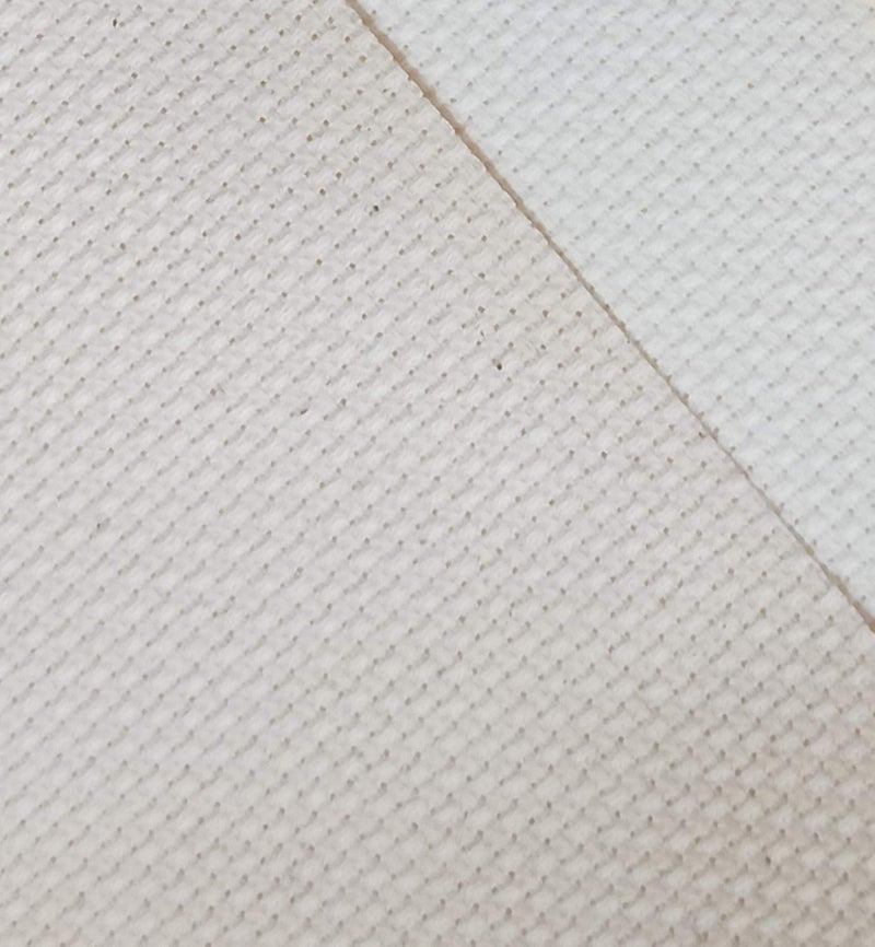 KCS 59" x 1 Yard 14ct Counted Cotton Aida Cloth Cross Stitch Fabric (Ecru) - Image 2
