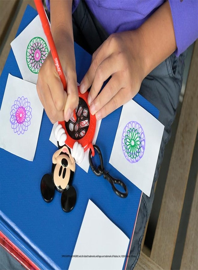 Spirograph Cyclex Clip Mickey Mouse - Disney - The Easy Way to Make Countless Amazing Designs - Rotating Stencil Wheel - Travel Ages 5+ - Image 3
