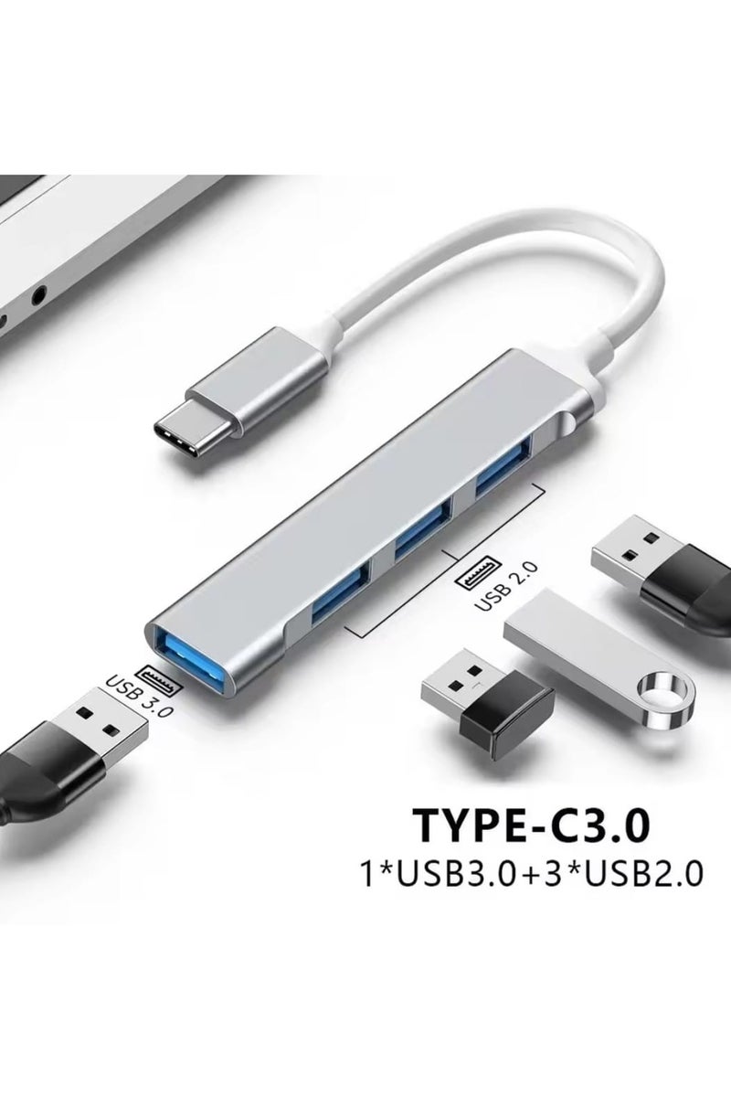 ايونلاين 4 منافذ متعددة الفاصل نوع C HUB 3.0 USB 3.1 محول OTG لشاومي لينوفو ماك بوك 13 15 الهواء برو ملحقات الكمبيوتر - Image 2
