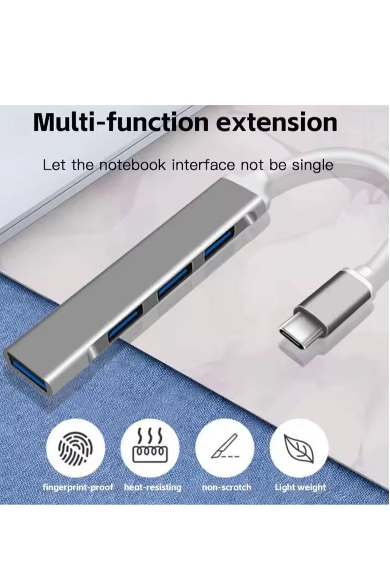 ايونلاين 4 منافذ متعددة الفاصل نوع C HUB 3.0 USB 3.1 محول OTG لشاومي لينوفو ماك بوك 13 15 الهواء برو ملحقات الكمبيوتر - Image 3