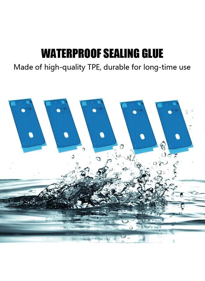 Thoraya 5Pcs Front Housing Waterproof Sealing Adhesive Tape Glue Replacement for iPhone 8  - Image 5