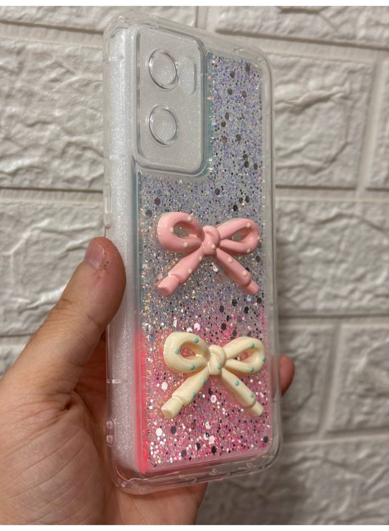 غطاء خلفي مع فيونكة متوافق مع هاتف OPPO RENO 7 / Reno 8 - Image 2