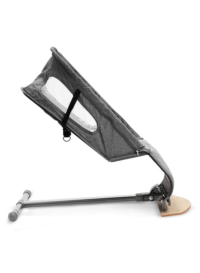 TEKNUM Baby Bouncer with Grab Toys - Wooden Dark Grey - Image 3