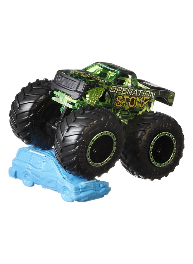 Hot Wheels سيارات هوت ويلز الوحشية 1:64 مجموعة مصنوعة من المعدن بعجلات عملاقة (قد يختلف اللون والنمط) - Image 5