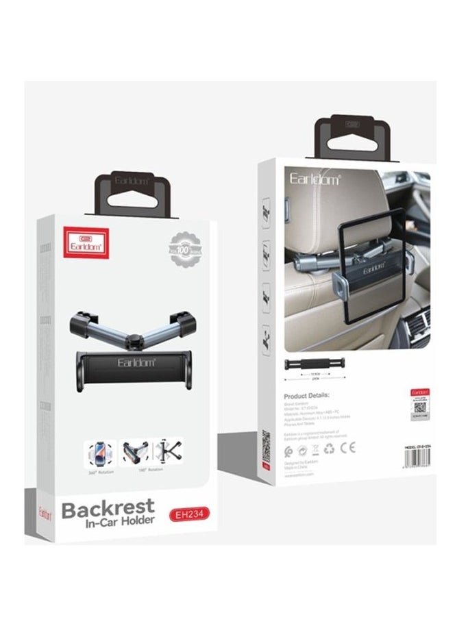 Earldom - EH234 car back seat headrest holder for smartphones, for enjoyable viewing during the trip  360° rotation and comfortable viewing angle - Image 1