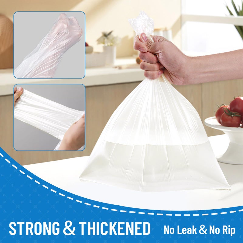 LainNeala Small Trash Bags 4 Gallon, 100 Count Small Garbage Bag Bathroom White Mini Trash Bag Trash Can Liners Unscented Small Garbage Bags for Bathroom Can - Image 4